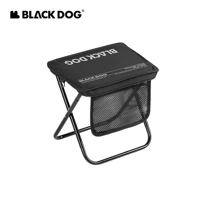 BLACKDOG ม้านั่งพับแคมป์ปิ้ง อลูมิเนียมอัลลอยด์ รับน้ำหนัก 120kg สำหรับเดินทาง แคมป์ปิ้ง ชายหาด