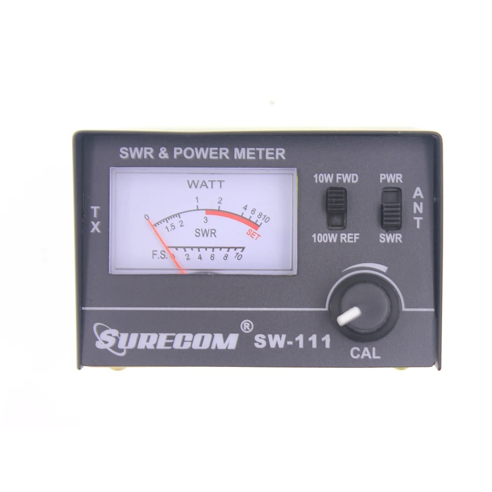 SURECOM SW111 SWR Power Meter สําหรับ CB วิทยุและเสาอากาศ 27-30MHz 100W Max SW-111 ยืน Wave Ratio วั