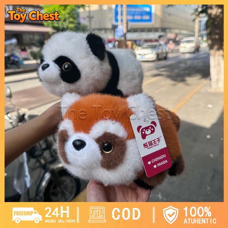 ตุ๊กตาแพนด้าพลิกแปลงร่างน่ารัก ของขวัญเด็กผู้หญิง สัตว์ยัดไส้ผ้าฝ้าย 25/35/50cm