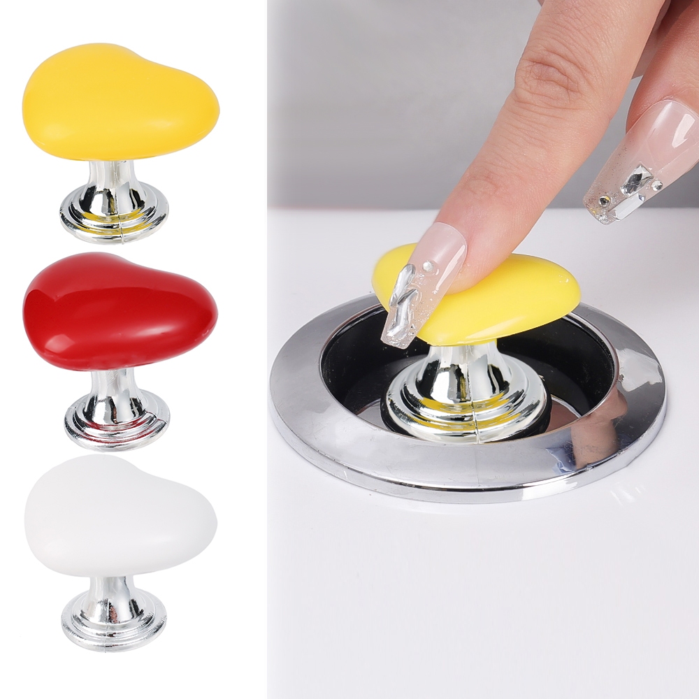 สีสันรักรูปร่างกดห้องน้ําห้องน้ําสร้างสรรค์ถังน้ําปุ่มผู้ช่วยปุ่มรักห้องน้ําอเนกประสงค์อาบน้ํากดเครื่องมือ