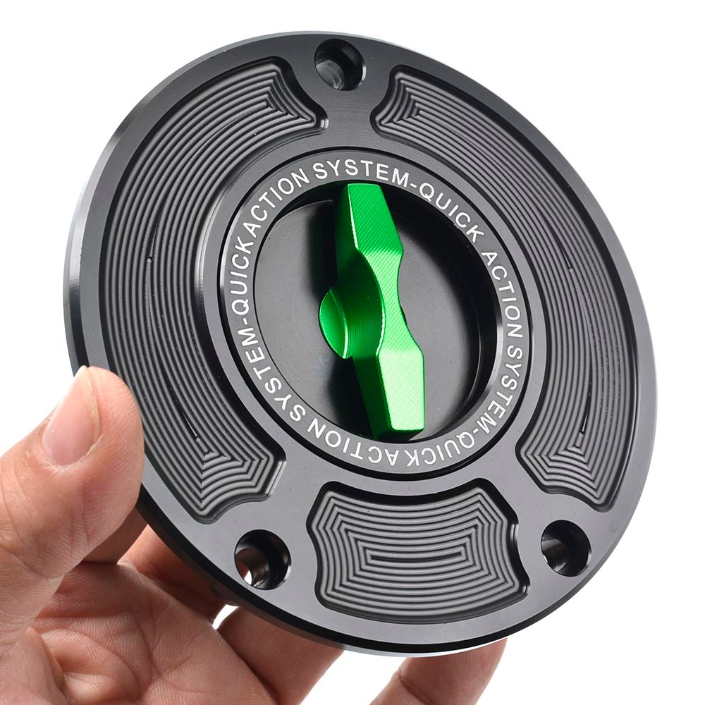 รถจักรยานยนต์ CNC การใช้ถังแก๊สถังน้ํามันฝาครอบน้ํามันสําหรับ ZX6R Ninja ZX-6R 636 ZX636R ZX-10R Nin