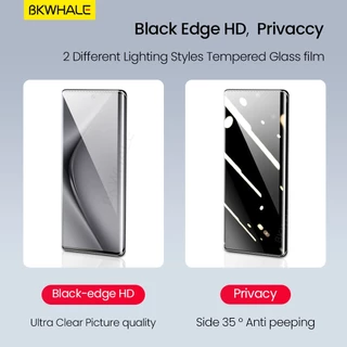 BKWHALE ติดตั้งง่ายกระจกนิรภัยสําหรับ Huawei Pura70 Pro Pura80 P60 P50 Nova 8 9 10 11 12 13 14 15 Nova15 Ultra Mate 30 40 Mate50 Mate60 Mate70 Mate80 Pro + ฟิล์มกันรอยหน้าจอ