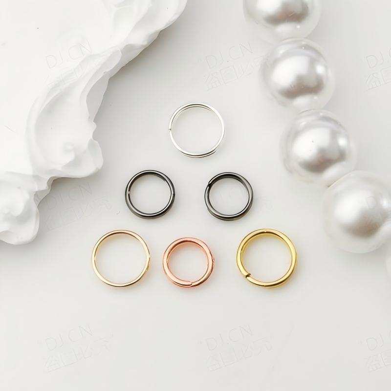 ADJ2041 14K Gold-packed สี- care diy เครื่องประดับสร้อยคอ Finishing การเชื่อมต่อแหวนวัสดุ Double-lay