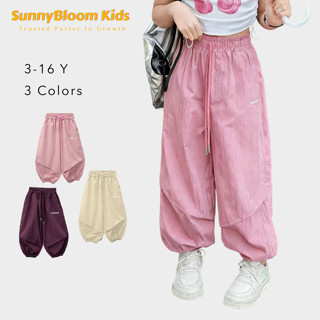 กางเกงขายาวเด็กผู้หญิง กางเกงข้าากว้างแฟชั่น สบายตัว แห้งเร็…