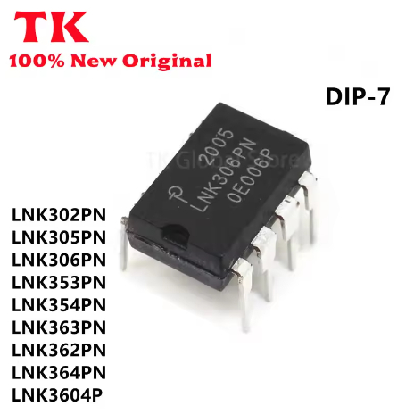5PCS ใหม่ LNK302PN LNK305PN LNK306PN LNK353PN LNK362PN LNK363PN LNK364PN LNK3604P DIP7 คุณภาพ 100% ใ