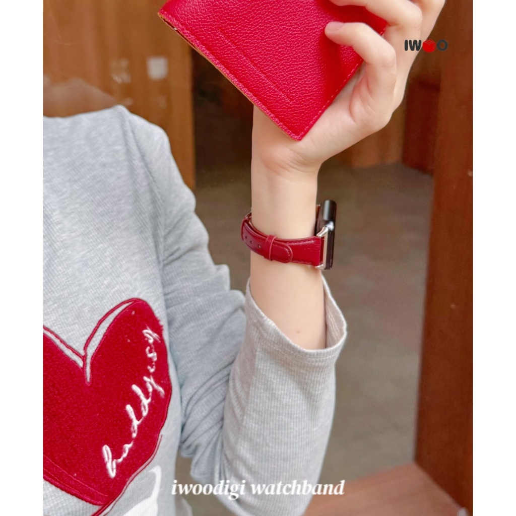 สําหรับ xiaomi/mi band 9pro/mi band 8pro/Redmi watch5/Redmi watch4 女士真皮表带