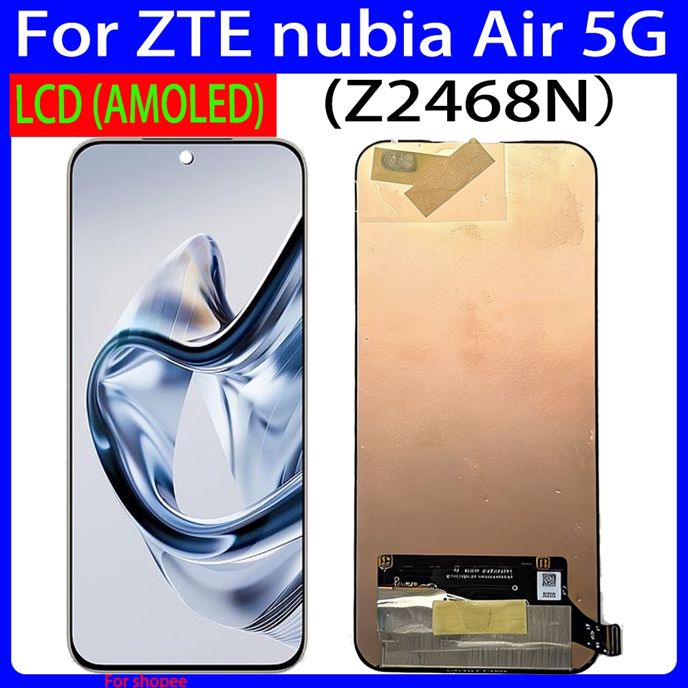 6.78 Original AMOLED สําหรับ ZTE nubia Air 5G จอแสดงผล LCD Digitizer Assembly สําหรับ Zte nubia Air 