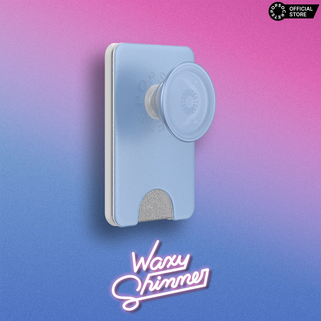 PopSockets Waxy Shimmer PopWallet+ for MagSafe | The Premium Phone Grip and Phone Wallet | MagSafe Phone Stand and MagSafe Phone Mount Compatible ราคา ถูกที่สุด ดีลบีเคเค แกลเลอรีภาพที่ 7