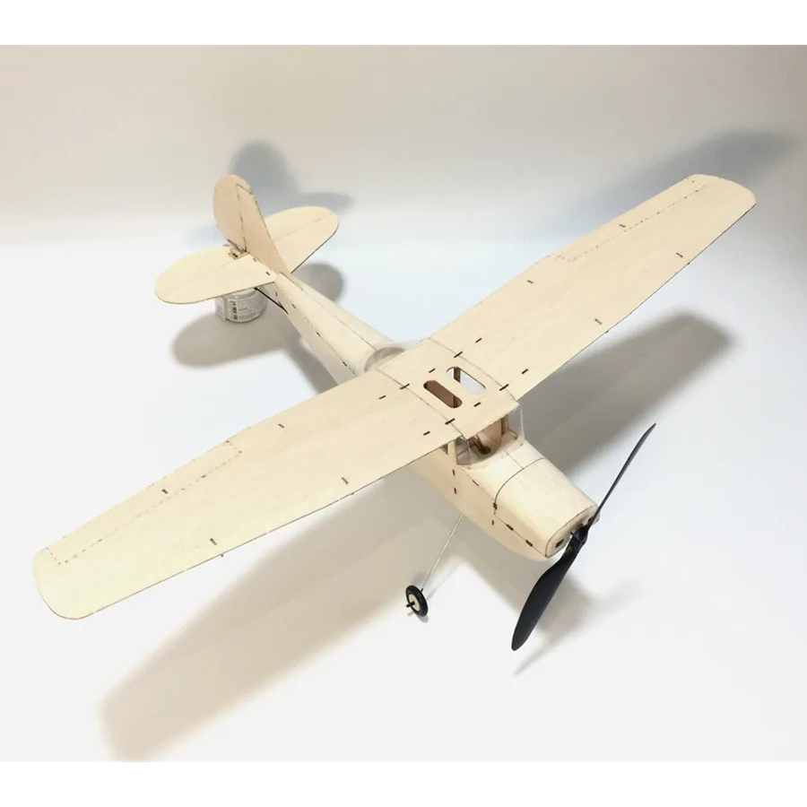 MininimumRC เครื่องบินเลเซอร์ตัด Balsa ไม้เครื่องบินชุด cessna L-19 กรอบไม่มีฝาครอบชุดอาคารของเล่น