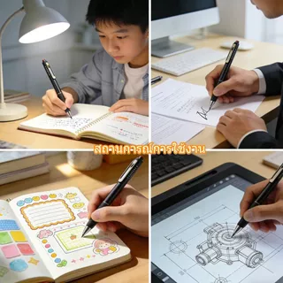 ปากกาเจล 0.5มม | 30 ปากกา (ตัวละ 3.3 บาท เท่านั้น) | หมึกแห้งเร็ว, ด้ามจับกันลื่น, การเขียนแบบเรียบและข้ามฟรี, ไม่มีเลือดออกหมึก | สําหรับนักเรียนและสํานักงาน | พร้อมส่งในไทย