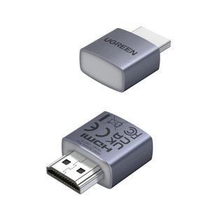 UGREEN HDMI Dummy Plug 4K60Hz ความละเอียดที่กําหนดเอง ปลั๊กแอนด์เพลย์ Dummy Plug พร้อม LED รองรับ Windows, macOS & Linux