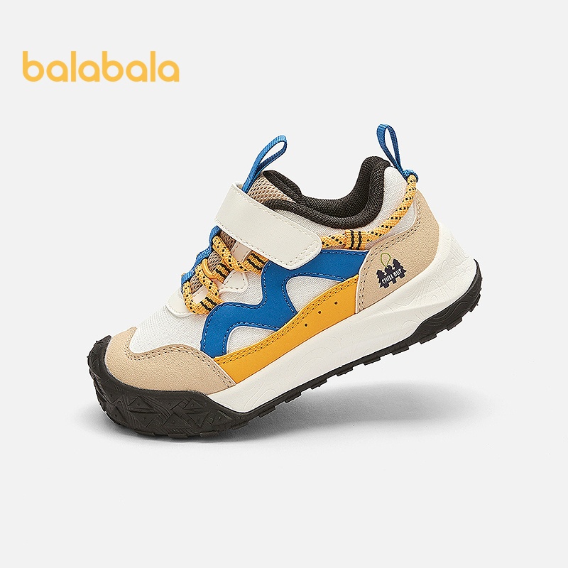 Balabala Baby LittleOcto First Walkers Boys Girls Athletic Footwear 2026 ใหม่ฤดูใบไม้ร่วงฤดูหนาว Chunky รองเท้าผ้าใบสีแดงกลางแจ้ง