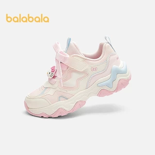 รองเท้ากีฬา Balabala สำหรับเด็กชายและหญิง แบบ chunky ส้นนุ่ม ฤดูใบไม้ผลิและใบไม้ร่วง 2026 ออกแบบมาอย่างสวยงามและตามสมัยนิยม