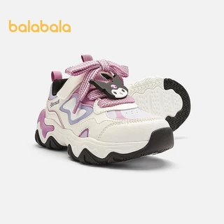 รองเท้ากีฬา Balabala สำหรับเด็กชายและหญิง แบบ chunky ส้นนุ่ม ฤดูใบไม้ผลิและใบไม้ร่วง 2026 ออกแบบมาอย่างสวยงามและตามสมัยนิยม