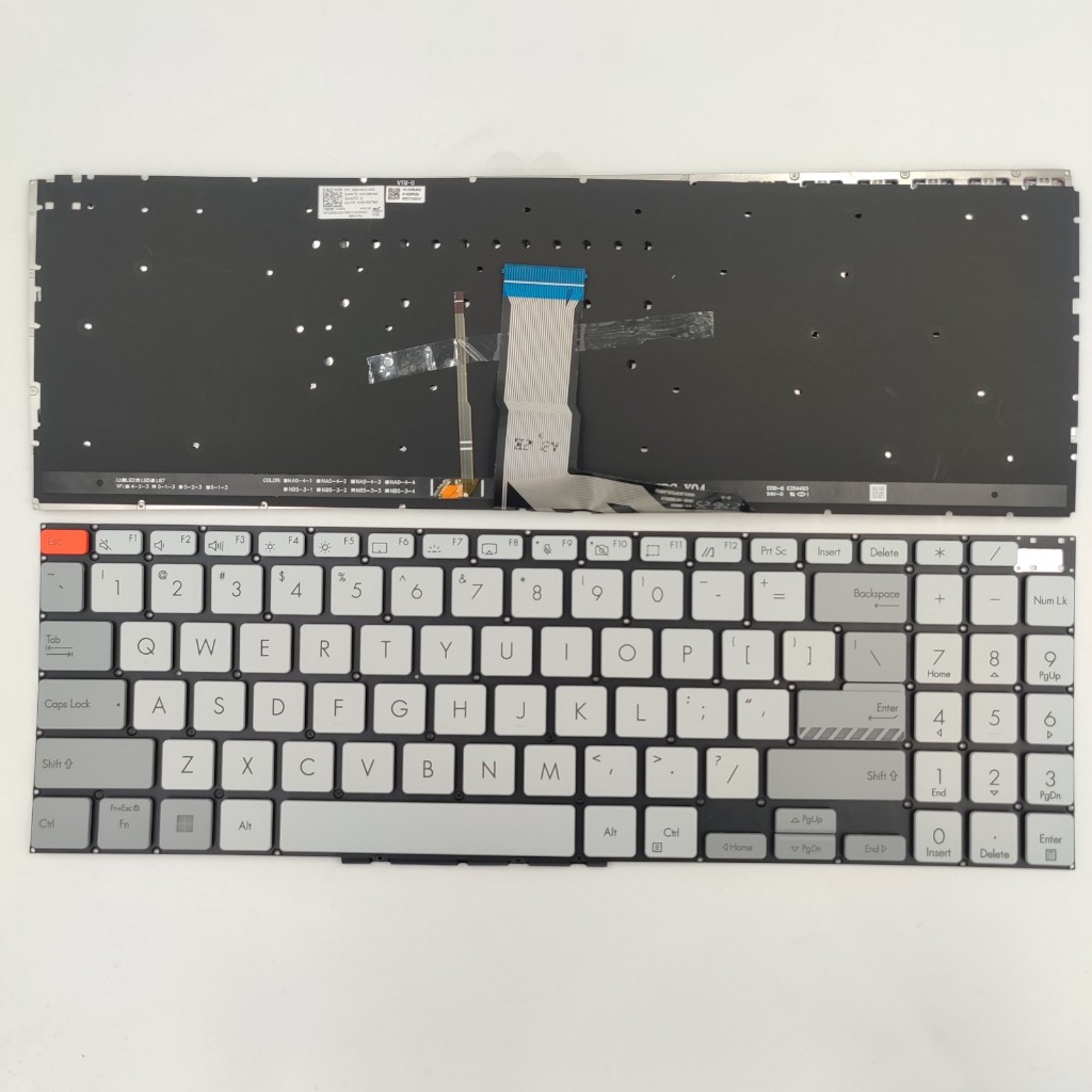 แป้นพิมพ์แล็ปท็อปสําหรับ Vivobook Pro M7600Q M6500R K3500 X3500 M3500 N7600Z Asus M7600 M6500 K6500 