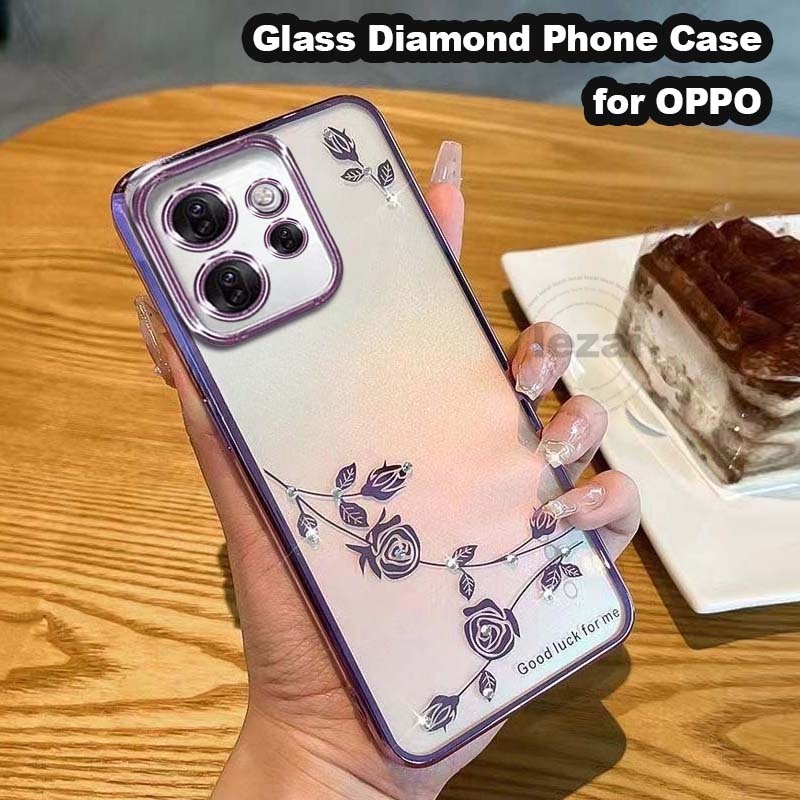 OPPO Reno 15F 15 Pro Max 14 Pro 14F 12 Pro 12F 5G เคส OPPO RENO 8 T 8T 4G 5G Reno 12 Pro 10 11 Pro 11F 5G เคส OPPO RENO 7Z 8 Z 8Z 5G เคส โทรศัพท์มือถือ ป้องกัน ปิดด้านหลัง วิบวับ หรูหรา สําหรับ