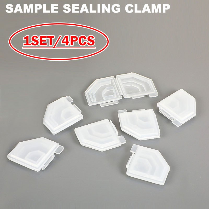 4ชิ้นแพ็คมัลติฟังก์ชั่เครื่องสําอางตัวอย่างปิดผนึกคลิป-ป้องกันการรั่วปิดผนึกประหยัดพื้นที่กระเป๋าถือ/หลอดปิดผนึกคลิป-ขนาดกะทัดรัดการจัดเก็บเดินทางกระเป๋ากิ