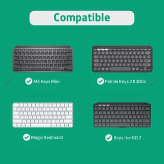 Geekria Keyboard Carrying Bag เข้ากันได้กับ MX Keys Mini/K380/Keys-to-GO 2, Keychron B1 Pro, Magtic Keyboard MXCL3LL/A (สีดํา)