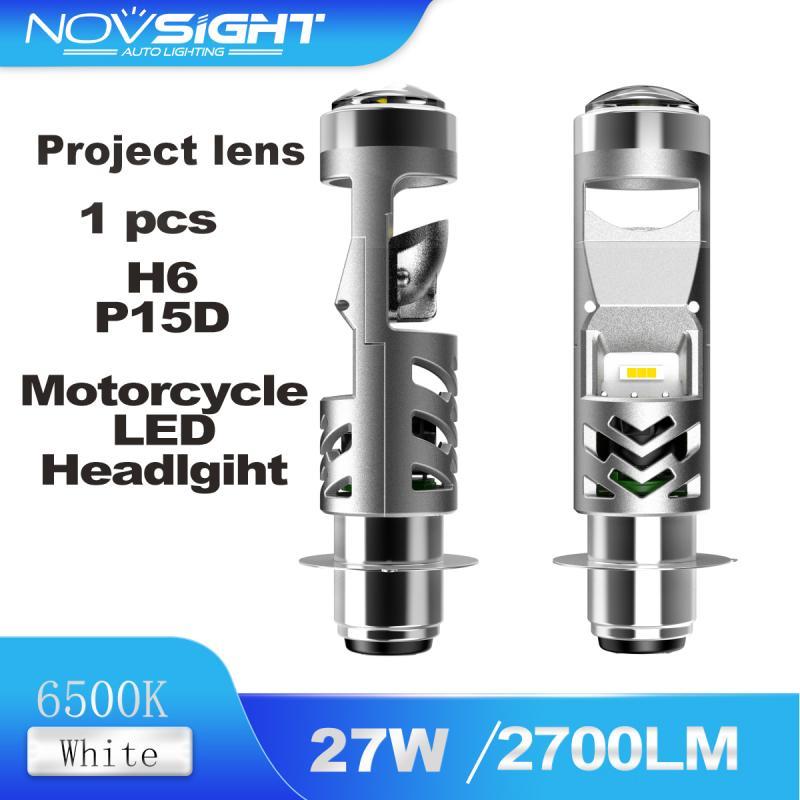 2700LM 27W รถจักรยานยนต์ LED ไฟหน้าโปรเจคเตอร์ H6 P15D 6500K 1 ชิ้น Plug and Play