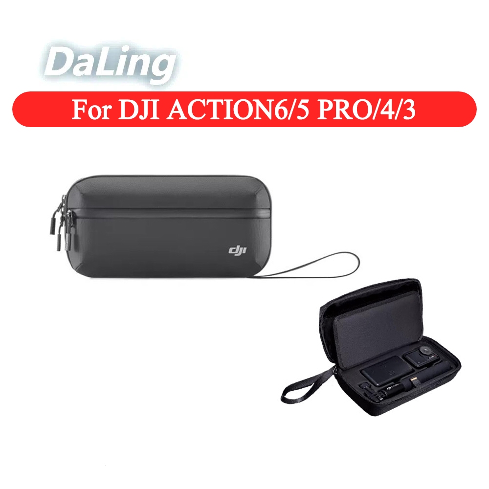 สําหรับ DJI Action 6/5 Pro/4/3 ชุดกระเป๋ากล้องกีฬากระเป๋าเดินทาง ACTION5PRO กระเป๋าคลัทช์อุปกรณ์เสริมกรณี