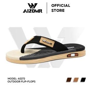 AIZOMR รองเท้าแตะผู้ชาย แบบหนีบ ผลิตจากวัสดุ อีวา กันลื่น นุ่มสบาย พร้อมดีไซน์บล็อกสี รุ่น A2272