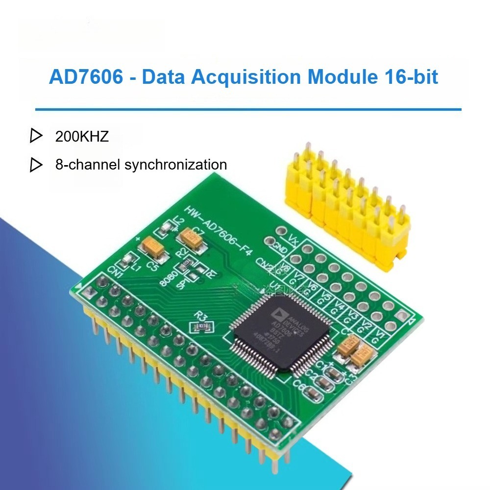 AD7606 Data Collection โมดูล 16-Bit ADC 8-Channel Synchronous Sampling ความถี่ 200KHz