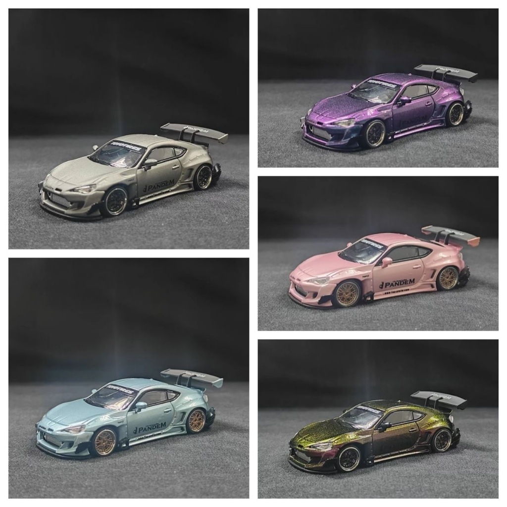 MJ 1/64 Toyota GT86 V3 PANDEM Rocket Rabbit Wide Alloy Car Model Collection เครื่องประดับ