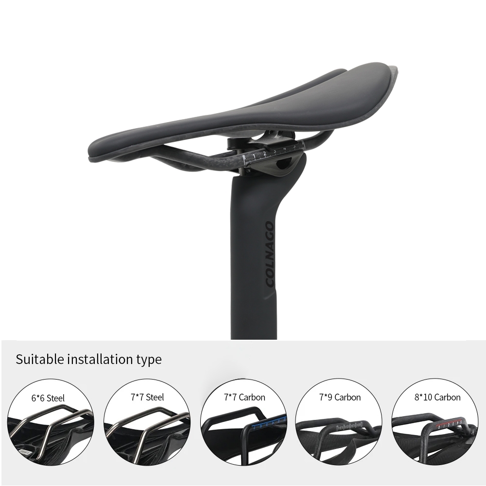 COLNAGO 15-C68 series คาร์บอนไฟเบอร์สีดําที่นั่ง post15 มม. offset 350 มม.เหมาะสําหรับ Colnago V2-R/