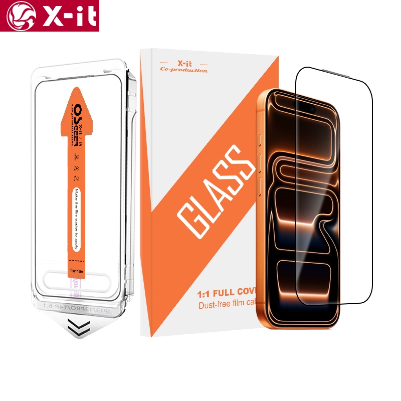 X-IT สําหรับ iPhone 17 17e 16 16e15 14 13 12 11 Pro Max HD / ตัวป้องกันหน้าจอความเป็นส่วนตัว, ความแข็ง 9H, กระจกนิรภัยป้องกันสอดแนม