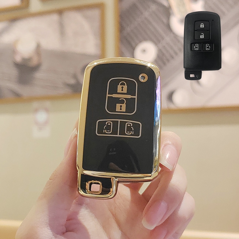 ฝาครอบกุญแจรถโตโยต้าสําหรับ Sienta/Vellfire/Alphard/Voxy/Nosh เคสกุญแจ Vellfire ฝาครอบกุญแจรีโมท Alphard พวงกุญแจ - รูปที่ 5