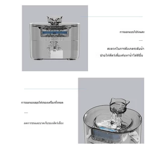 จัดส่งจากท้องถิ่น🚚เครื่องให้น้ำสัตว์เลี้ยง ใหม่แมวตู้น้ําไหลเวียนกรองไหลสมาร์ทสัตว์เลี้ยงป้อนน้ําอุปกรณ์สัตว์เลี้ยง น้ําพุแมว หมุนเวียนอัตโนมัติ