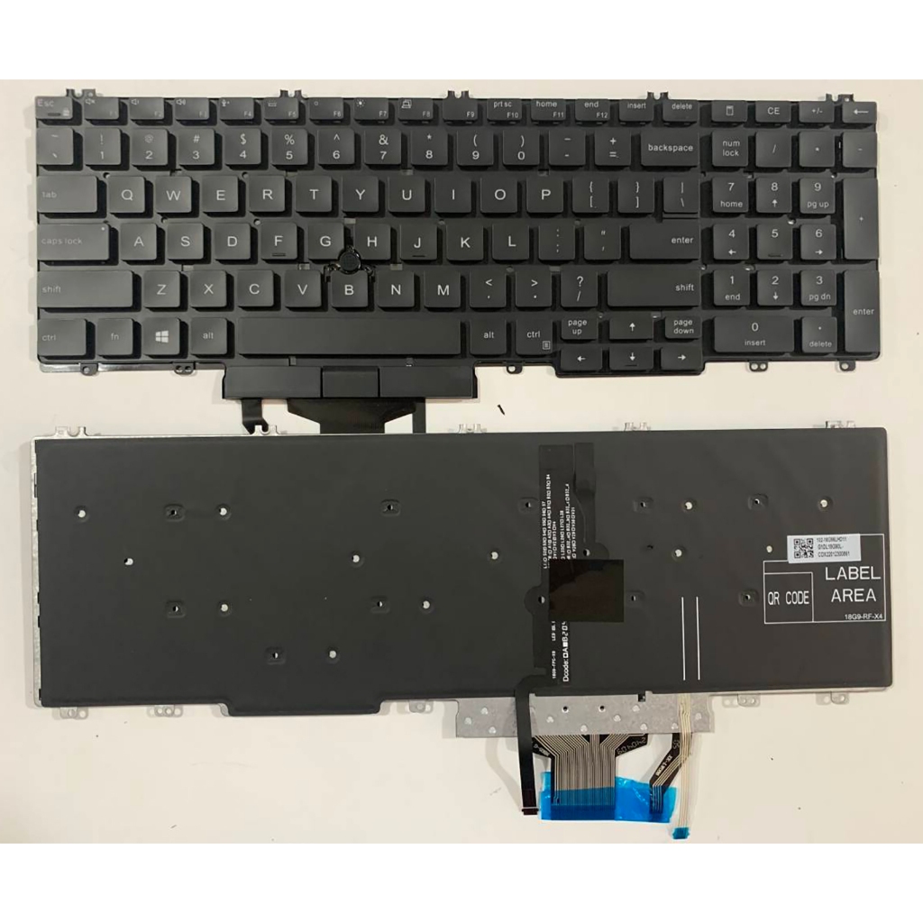 แป้นพิมพ์แล็ปท็อป US Layout สําหรับ Dell G7 7500 P100F 0YFK2V 0P73J8 พร้อมจุดพร้อม backlit Black