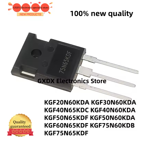 1-5PCS KGF40N60KDA KGF40N65KDC KGF75N65KDF KGF30N60KDA KGF75N60KDB KGF50N60KDA KGF50N65KDF ทรานซิสเต