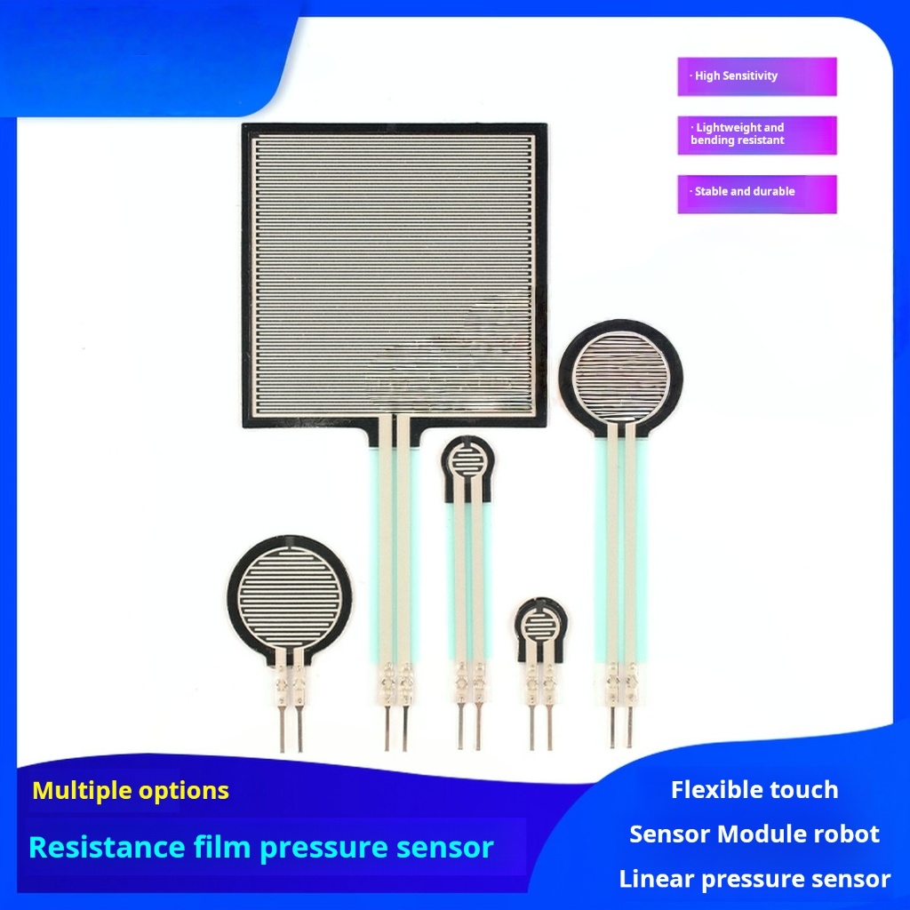 FSR402 resistive ฟิล์มบางยืดหยุ่น force sensitive Touch sensing โมดูลหุ่นยนต์ linear pressure sensor