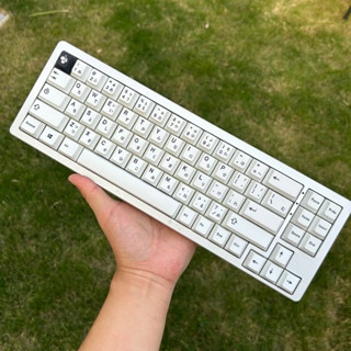Minimalist white keycaps PBT Japanese style cherry profile  …