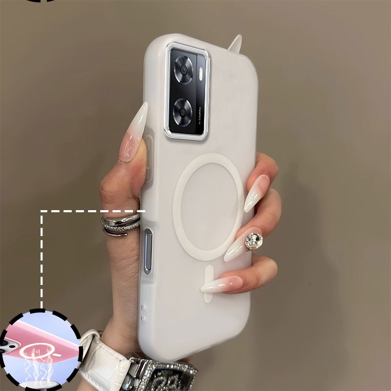 สําหรับOPPO A57 4G 2022 A57 5G 2022 A77 A77sฟังก์ชั่นดูดแม่เหล็ก 2in1 Jellyเคสโทรศัพท์