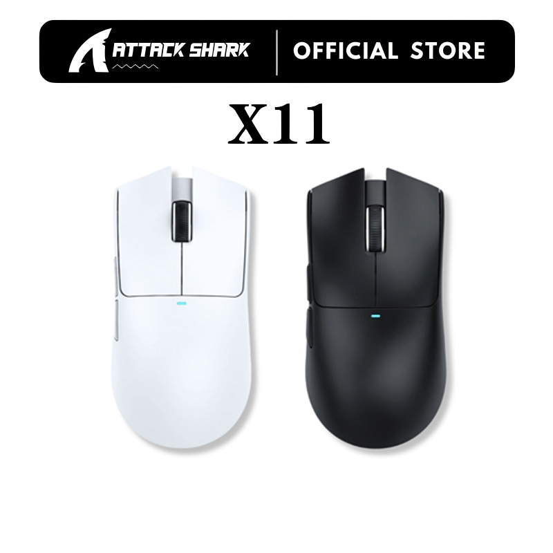 Attack Shark X11 PAW3311 เมาส์บลูทูธสีขาวโหมดสามการเชื่อมต่อสัมผัสแท่นชาร์จแม่เหล็กเมาส์สําหรับเล่นเกมแสงอัลตร้า