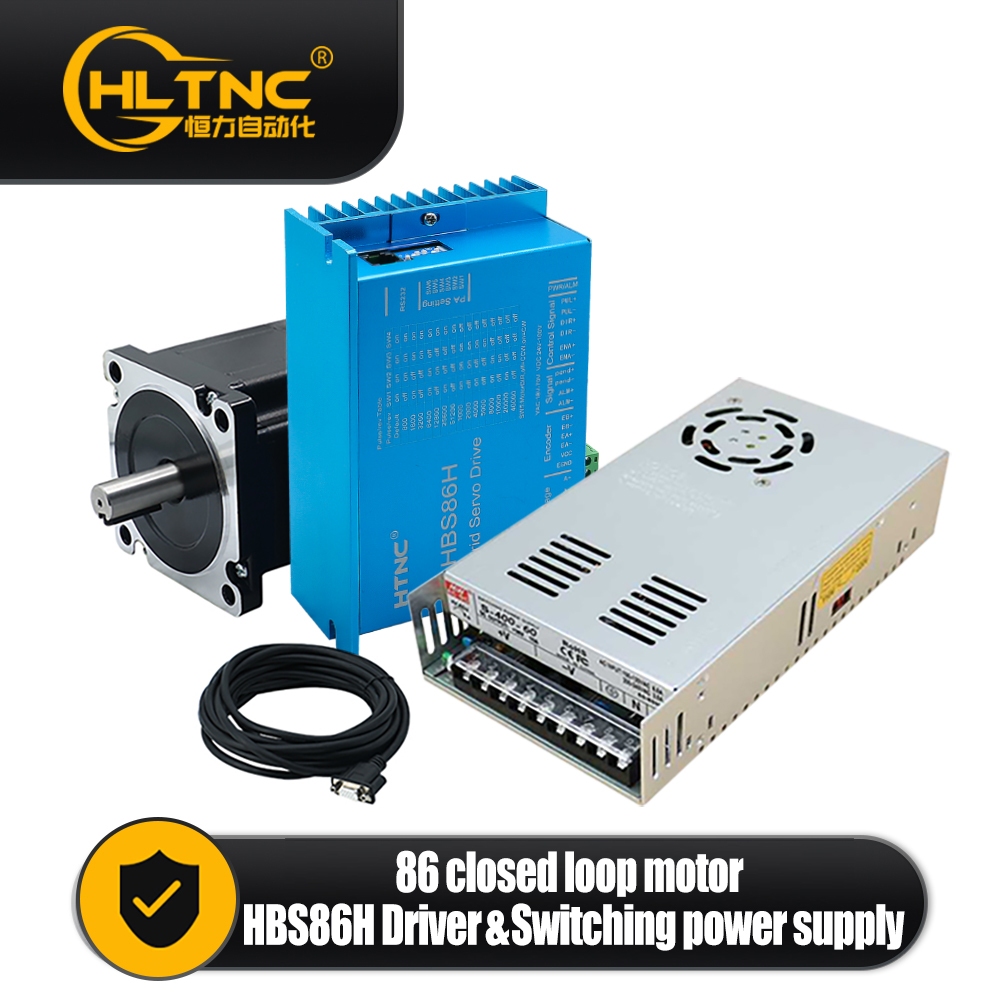 มอเตอร์สเต็ปเปอร์ NEMA34 HBS86H HB156 8.512N.m CNC Router HLTNC