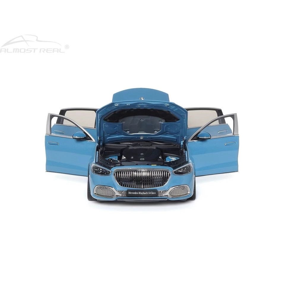 AR 1/18 Mercedes-Benz McBach S-Class 2021 Maybach Alloy Full Driving Model Jewelry Collection