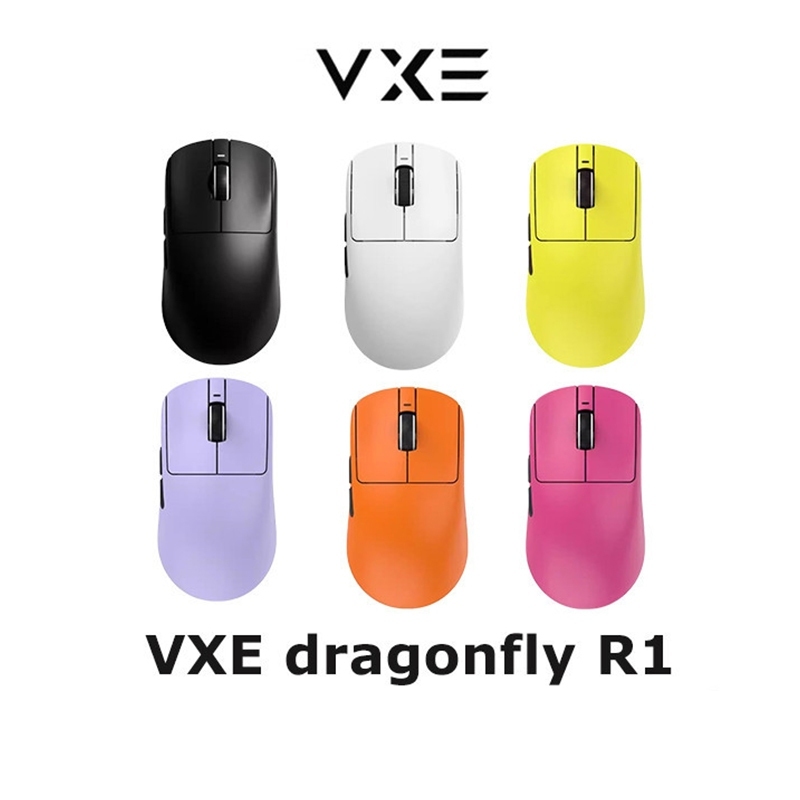 VXE dragonfly R1 เมาส์เกม PAW3395 เมาส์ไร้สายน้ําหนักเบา