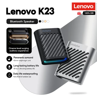 Lenovo K23 ลําโพงบลูทูธแบบพกพาเสียงสเตอริโอเบสไฮไฟอายุการใช้งานแบตเตอรี่ที่ยาวนานเป็นพิเศษ