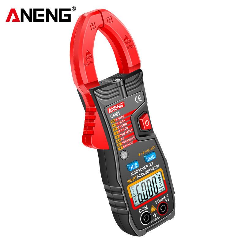 ANENG CM81 Digital Clamp Meter เครื่องทดสอบมืออาชีพพร้อมแอมป์มิเตอร์แรงดันไฟฟ้ารถ Amp Hz Capacitance