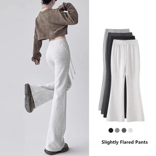 Frenmer Slightly Flared Pants High Waist Drape Sweat pants Korean Style Casual Pantalon For Women