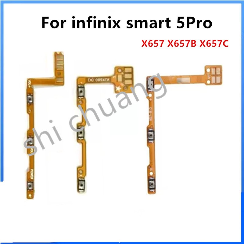 ปุ่มเปิดปิดสําหรับ infinix smart 5 Pro X657 X657B X657C