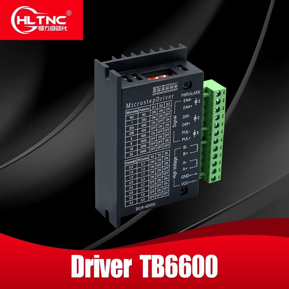 HLTNC Microstep มอเตอร์ TB6600 Suitble สําหรับ 42 57 Stepper Motor Nema17 Nema23 แหล่งจ่ายไฟแรงดันไฟ