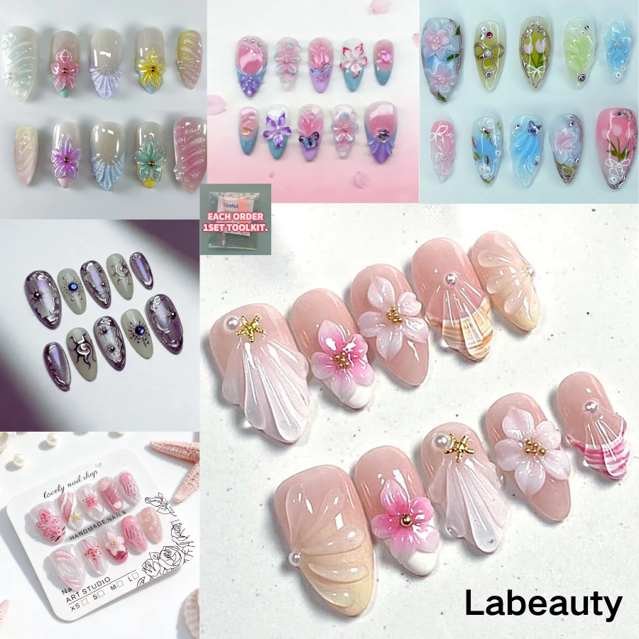 ใหม่Handmade 10 ชิ้นเล็บปลอมสั้นพร้อมการออกแบบตาแมว,การออกแบบของบรรเทาหยดน้ําเล็บปลอมด้วยเจลเยลลี่