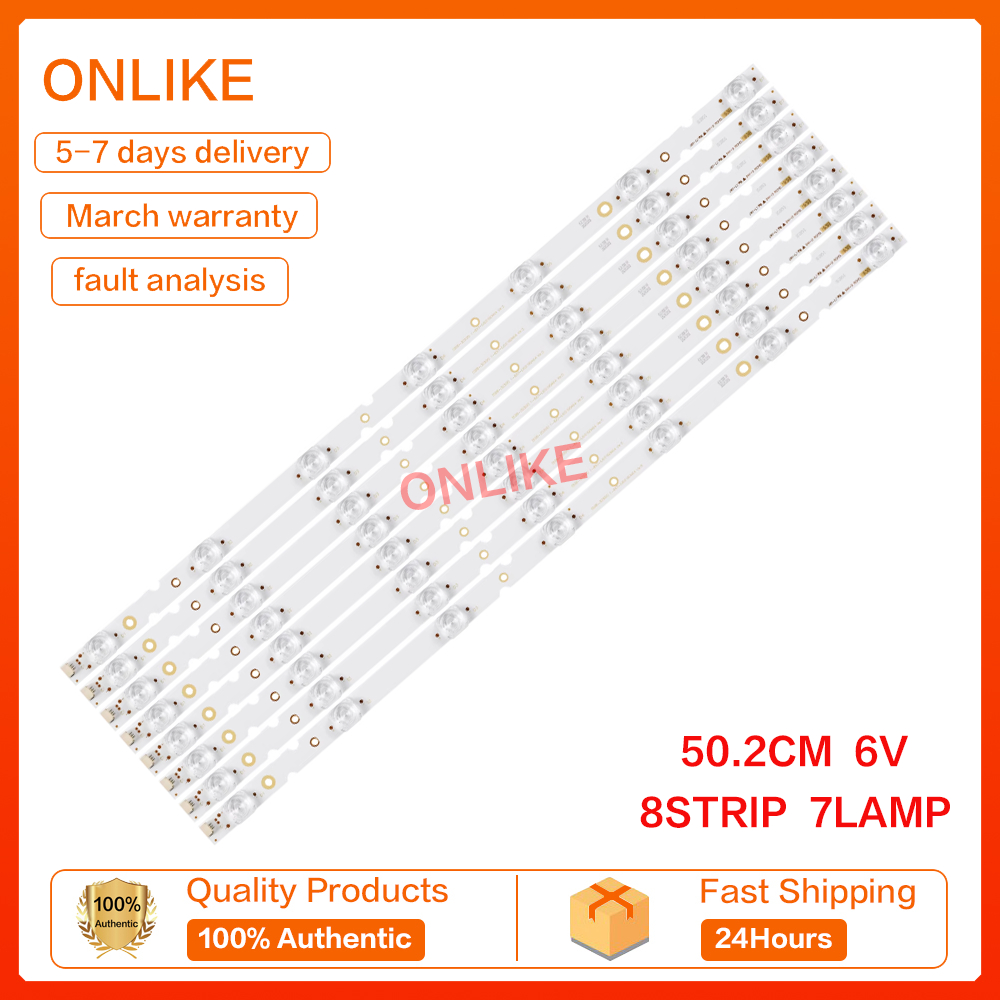 TCL 55P8SUS แถบไฟแบ็คไลท์ทีวี TCL-55D8-3030F2 1-8X7 YHA-4C-LB5507-YH10J