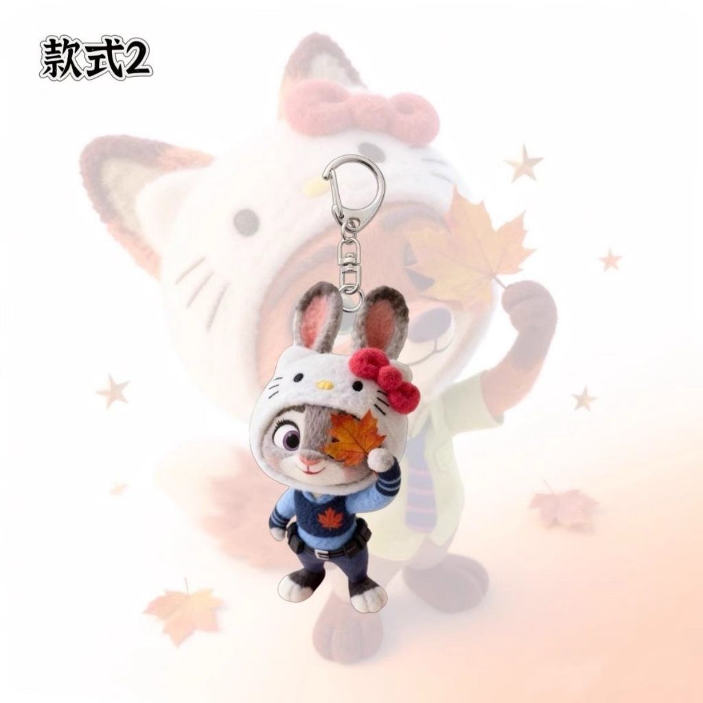 Crazy Zoo สินค้า Judy Nick การ์ตูนน่ารักอะคริลิคกระเป๋านักเรียนพวงกุญแจจี้ของขวัญคู่ ราคา ถูกที่สุด ดีลบีเคเค แกลเลอรีภาพที่ 3