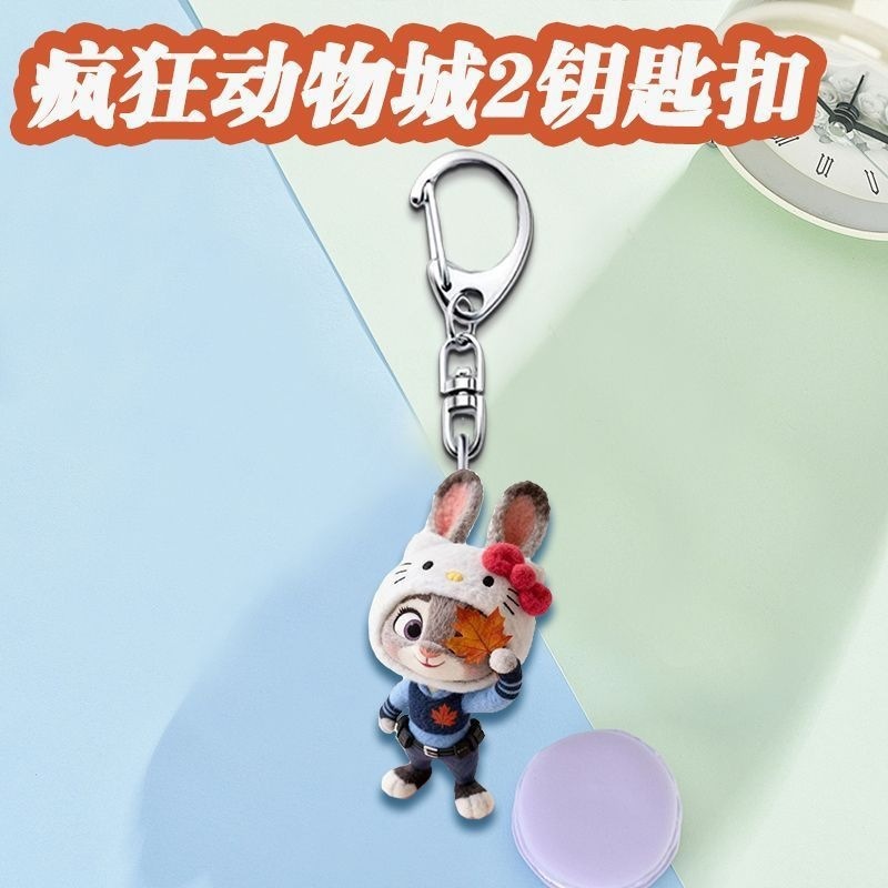 Crazy Zoo สินค้า Judy Nick การ์ตูนน่ารักอะคริลิคกระเป๋านักเรียนพวงกุญแจจี้ของขวัญคู่ ราคา ถูกที่สุด ดีลบีเคเค แกลเลอรีภาพที่ 7