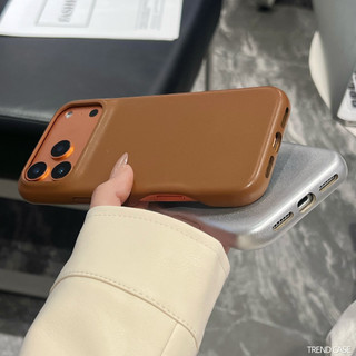 หรูหราหนังเคสโทรศัพท์สําหรับ iPhone 17 16 15 14 13 Pro Max 17ProMax กันกระแทก Soft TPU Cover Shell